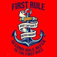 Boat Captain Sailor Seaman Seafarer Maritime Anchor Santa Hat thumb 1
