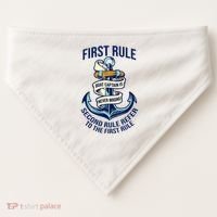Boat Captain Sailor Seaman Seafarer Maritime Anchor USA-Made Doggie Bandana thumb 0