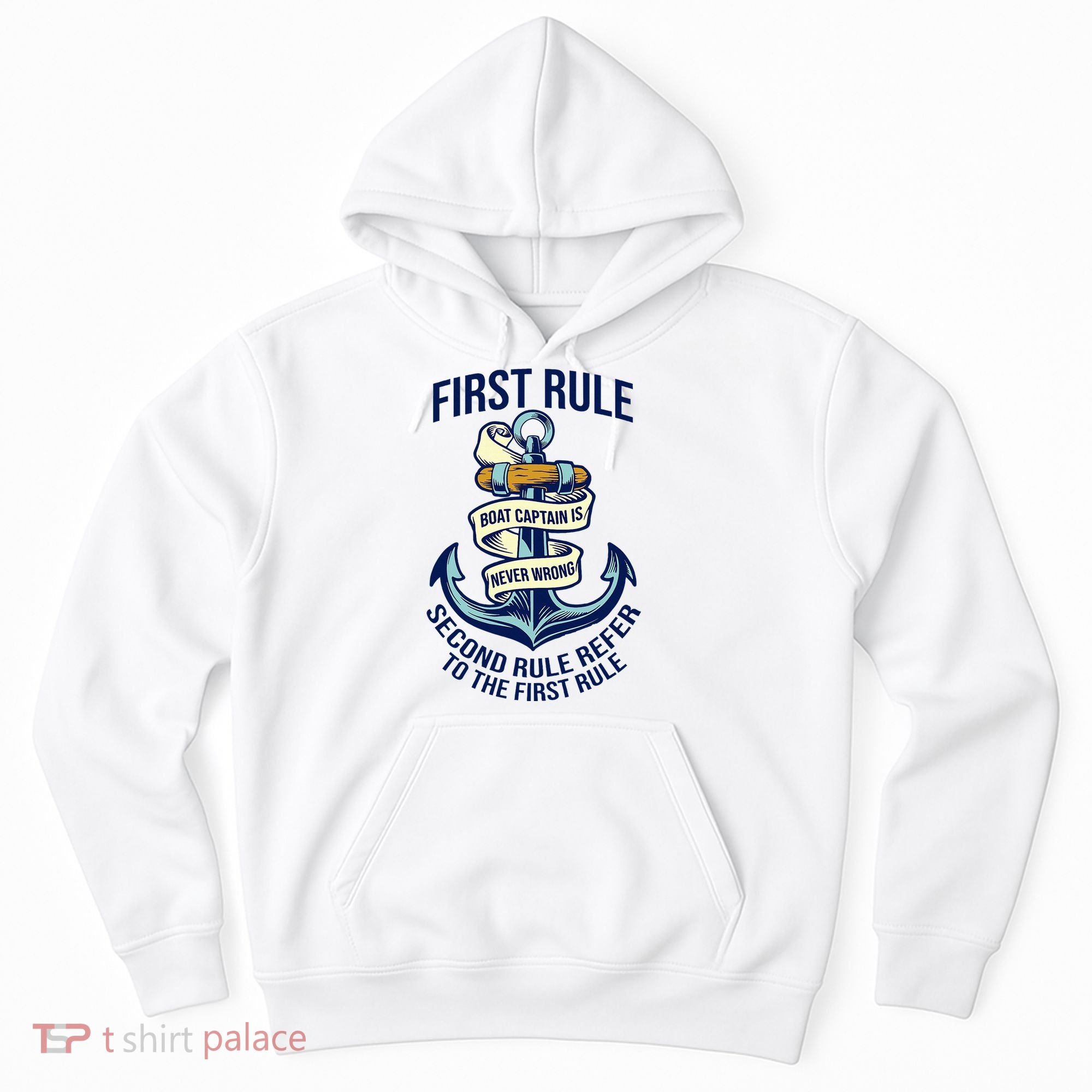 Boat Captain Sailor Seaman Seafarer Maritime Anchor Hoodie