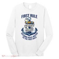 Boat Captain Sailor Seaman Seafarer Maritime Anchor Long Sleeve Shirt thumb 0