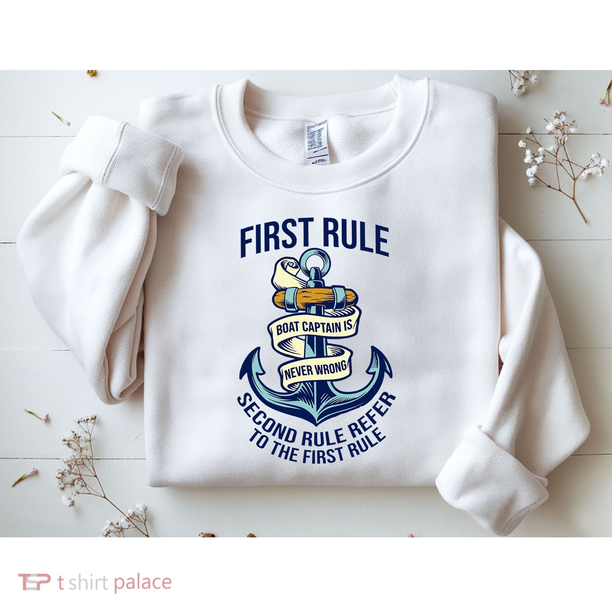 Boat Captain Sailor Seaman Seafarer Maritime Anchor Sweatshirt