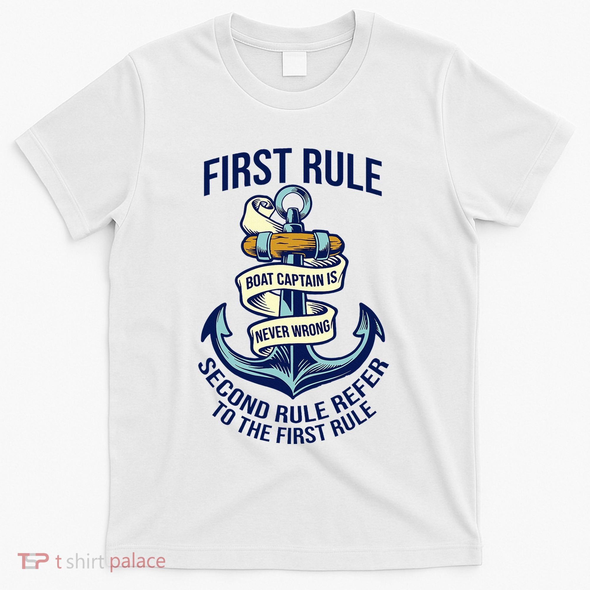 Boat Captain Sailor Seaman Seafarer Maritime Anchor T-Shirt