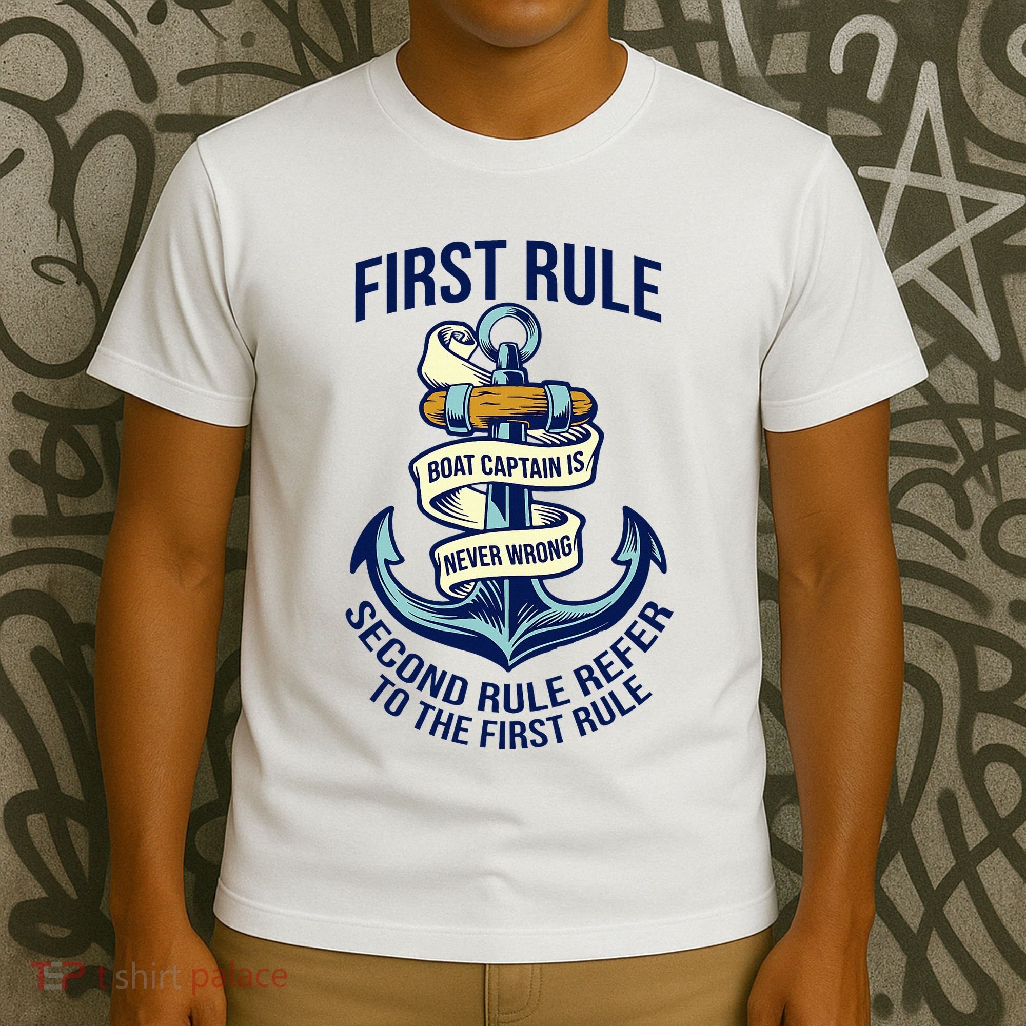 Boat Captain Sailor Seaman Seafarer Maritime Anchor T-Shirt