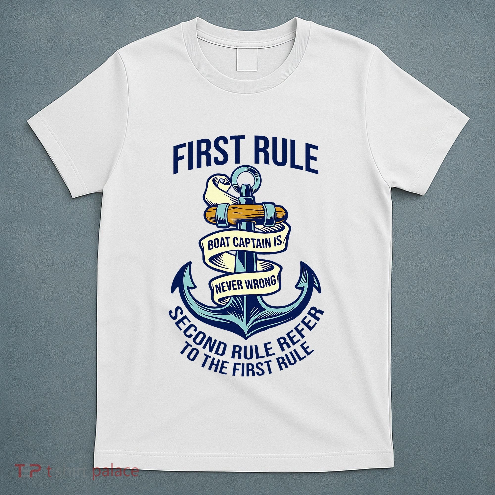Boat Captain Sailor Seaman Seafarer Maritime Anchor T-Shirt