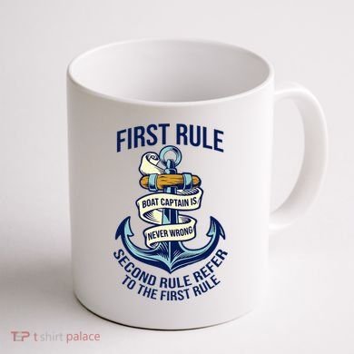 Boat Captain Sailor Seaman Seafarer Maritime Anchor Coffee Mug back
