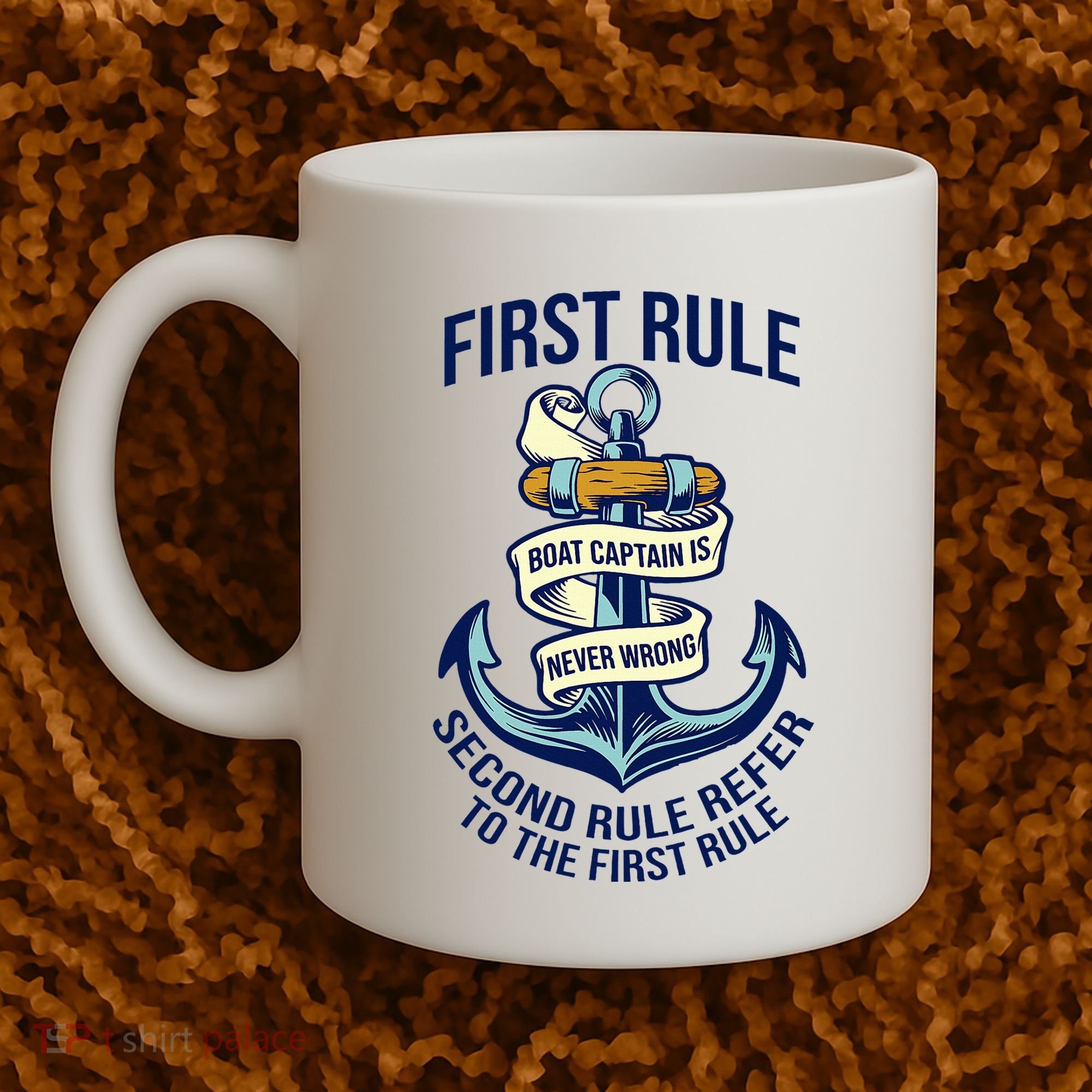 Boat Captain Sailor Seaman Seafarer Maritime Anchor Coffee Mug