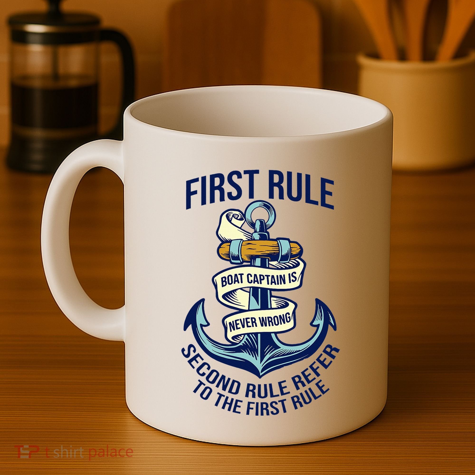 Boat Captain Sailor Seaman Seafarer Maritime Anchor Coffee Mug