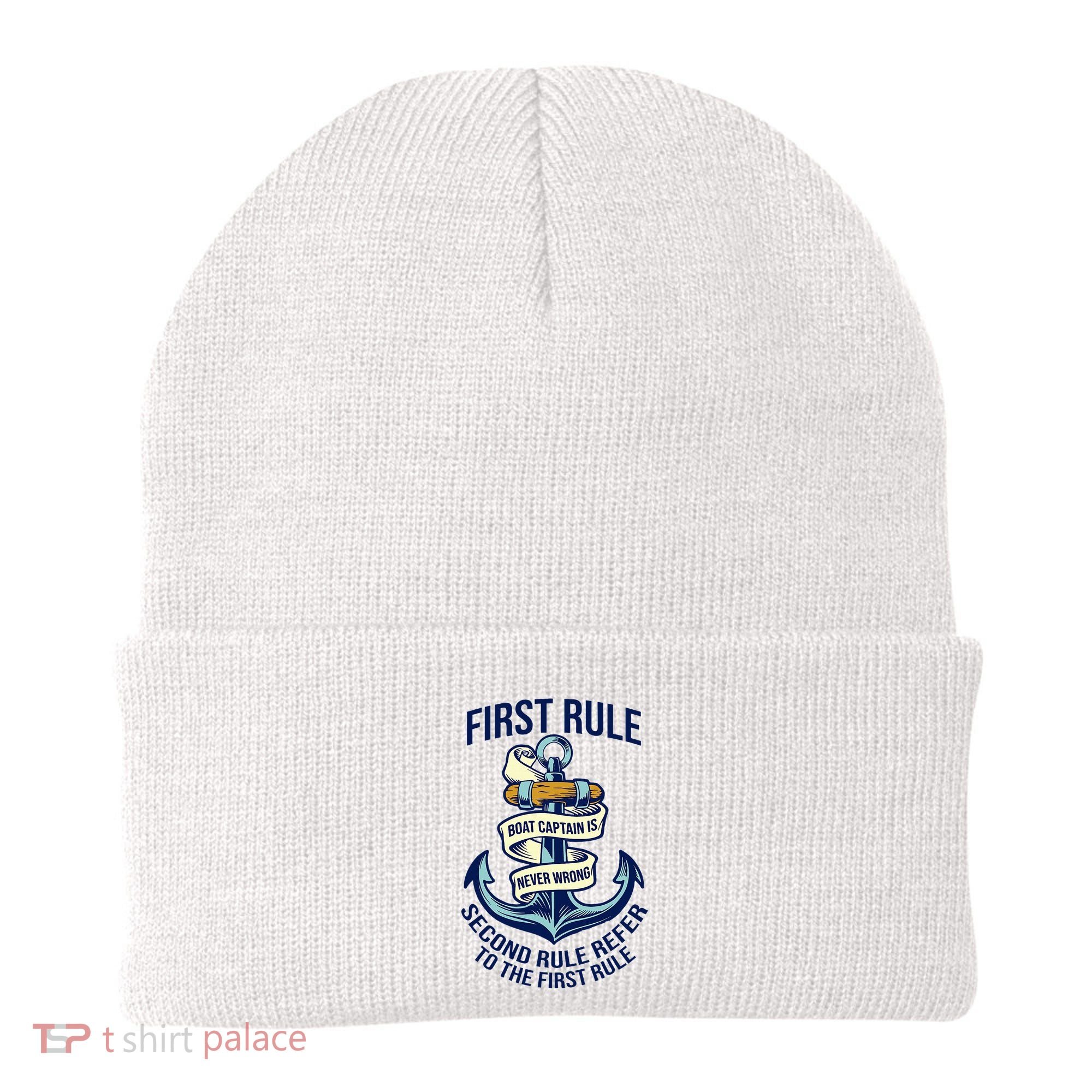 Boat Captain Sailor Seaman Seafarer Maritime Anchor Beanie