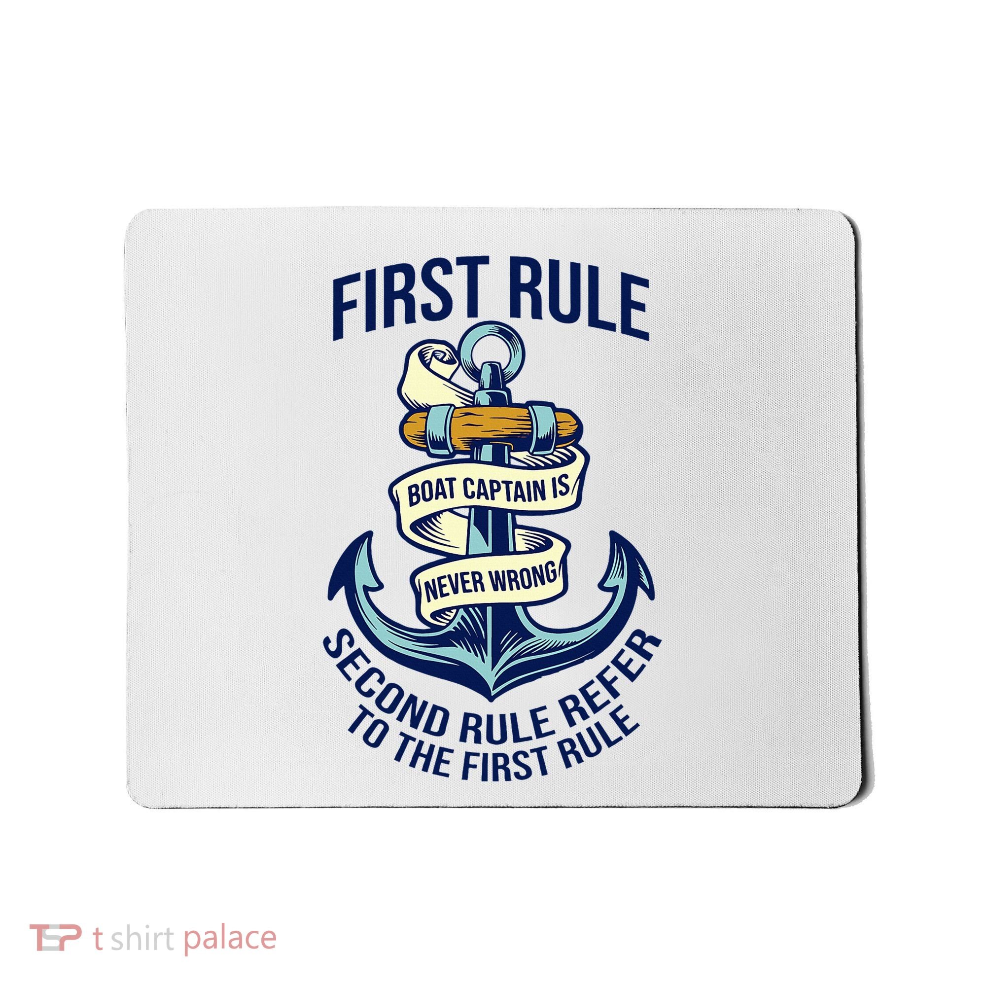 Boat Captain Sailor Seaman Seafarer Maritime Anchor Mousepad