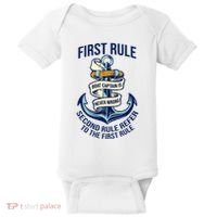 Boat Captain Sailor Seaman Seafarer Maritime Anchor Baby Bodysuit thumb 0