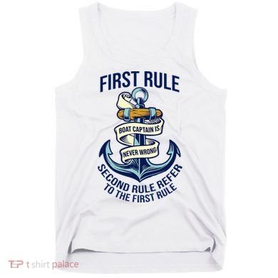 Boat Captain Sailor Seaman Seafarer Maritime Anchor Tank Top