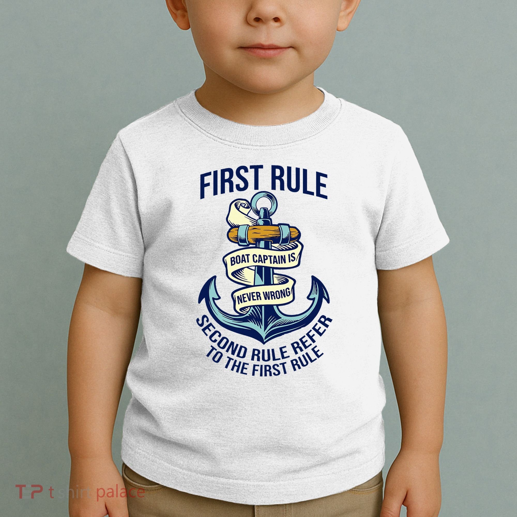 Boat Captain Sailor Seaman Seafarer Maritime Anchor Toddler T-Shirt