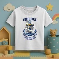 Boat Captain Sailor Seaman Seafarer Maritime Anchor Toddler T-Shirt thumb 3