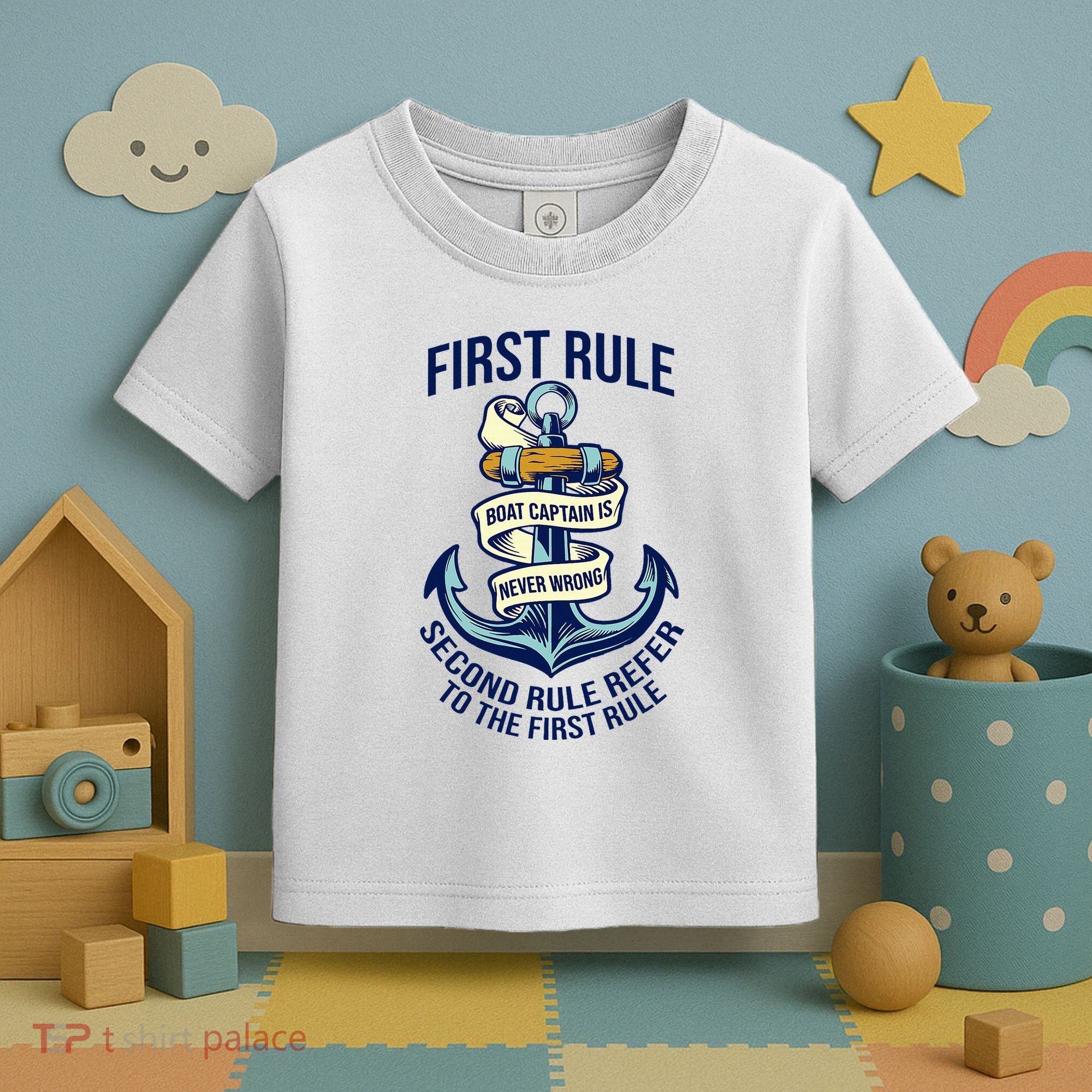 Boat Captain Sailor Seaman Seafarer Maritime Anchor Toddler T-Shirt