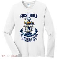 Boat Captain Sailor Seaman Seafarer Maritime Anchor Women's Long Sleeve Shirt thumb 0
