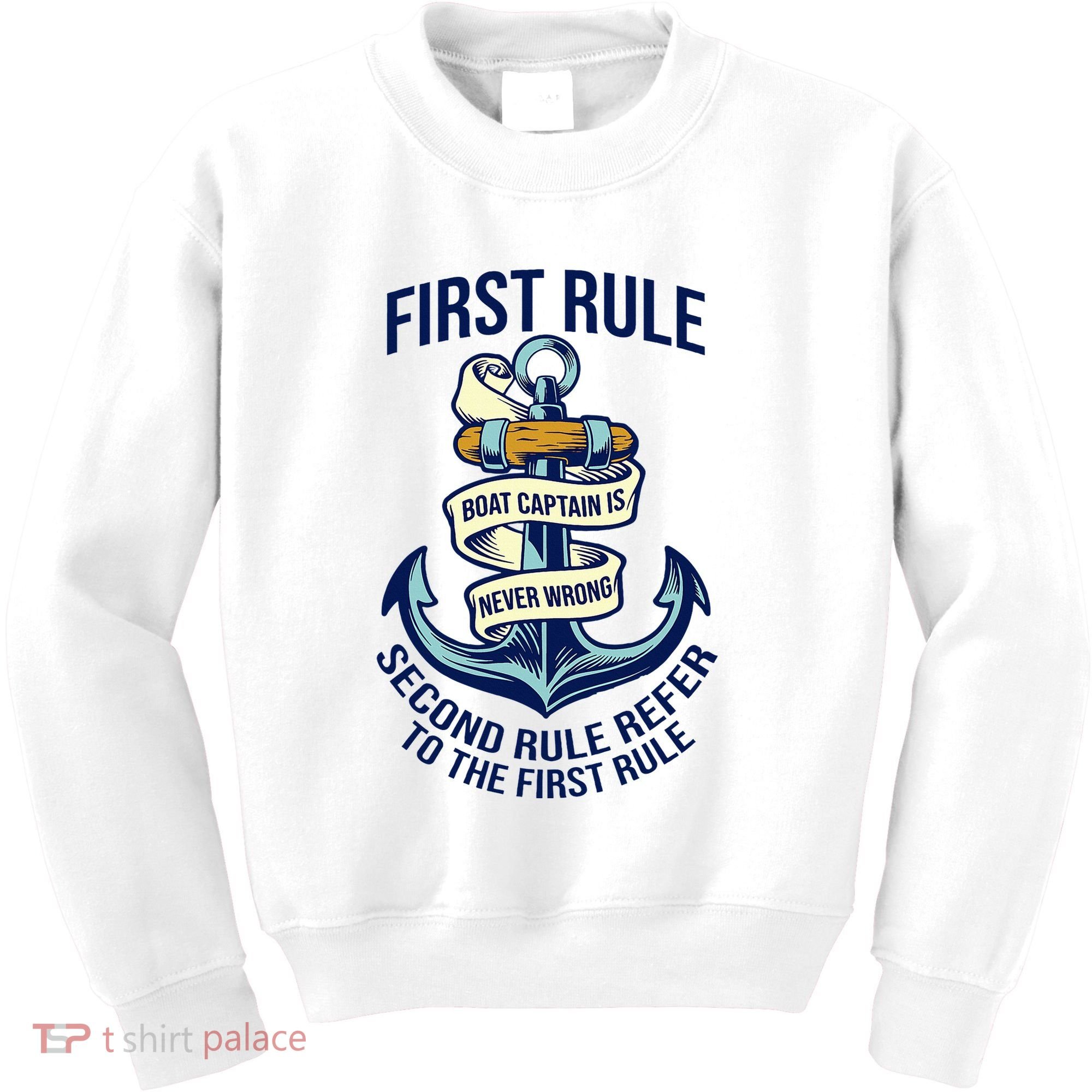 Boat Captain Sailor Seaman Seafarer Maritime Anchor Kids Sweatshirt