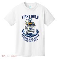 Boat Captain Sailor Seaman Seafarer Maritime Anchor Kids T-Shirt thumb 0