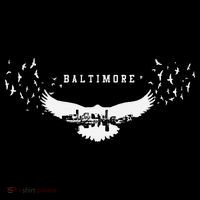 Baltimore City Skyline Inside Raven Silhouette Bucket Hat thumb 4