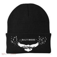 Baltimore City Skyline Inside Raven Silhouette Beanie thumb 0