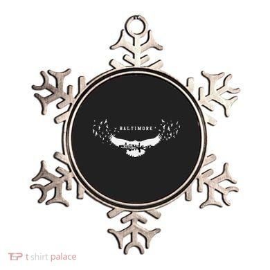 Baltimore City Skyline Inside Raven Silhouette Ornament