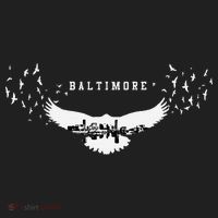 Baltimore City Skyline Inside Raven Silhouette Hat thumb 2