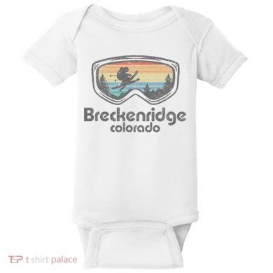 Breckenridge Colorado Ski Mountain Skiing Baby Bodysuit