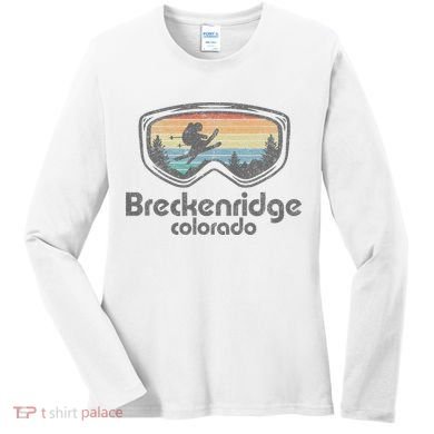 Breckenridge Colorado Ski Mountain Skiing Women's Long Sleeve Shirt