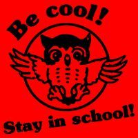 Be Cool Stay In School Santa Hat thumb 1