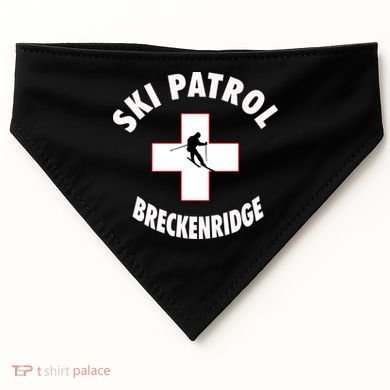 Breckenridge Colorado Ski Patrol Gift USA-Made Doggie Bandana