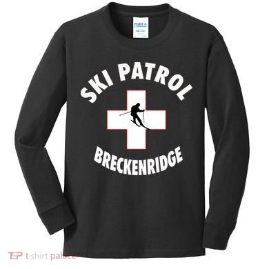 Breckenridge Colorado Ski Patrol Gift Kids Long Sleeve Shirt