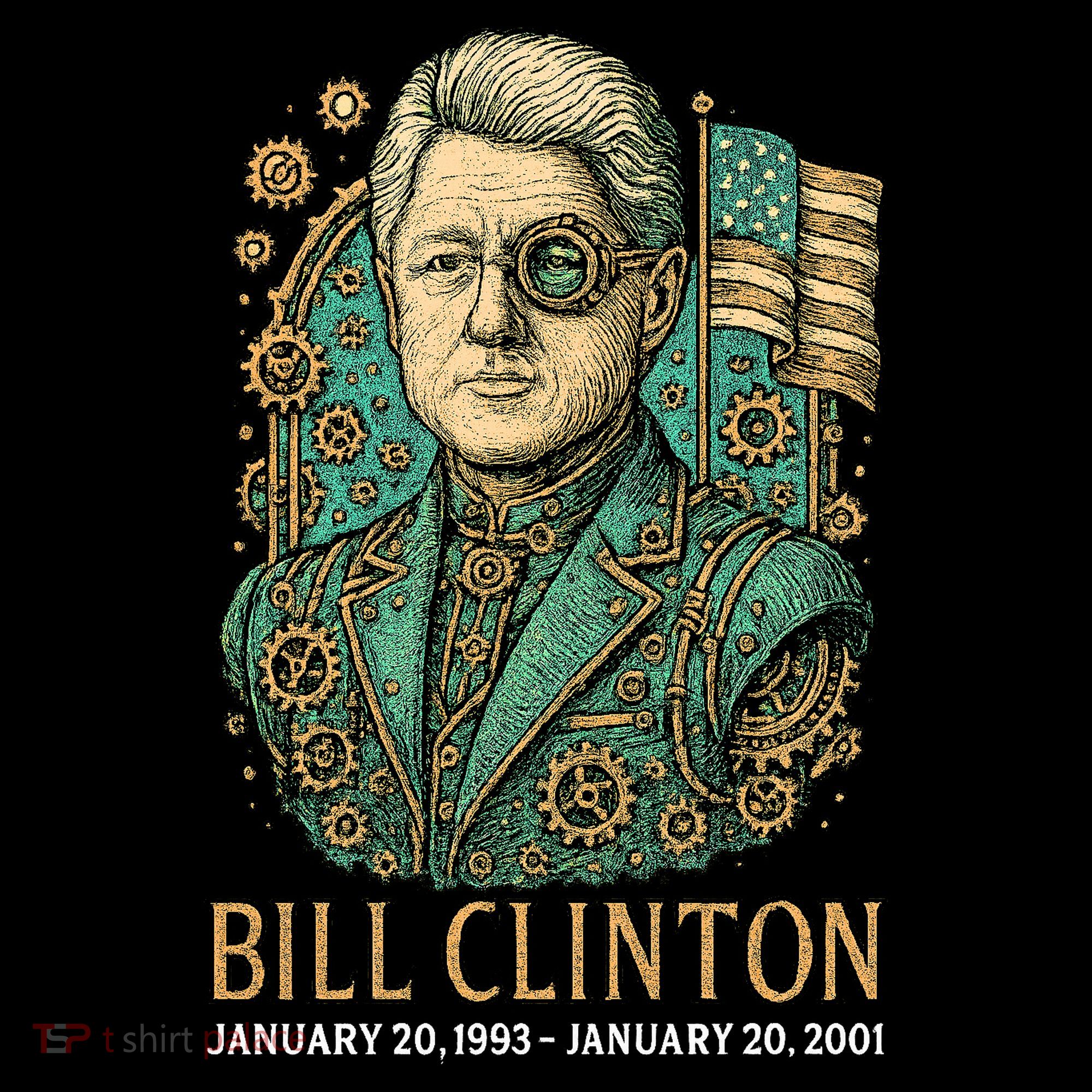 Bill Clinton Steam Punk Retro President Backpack