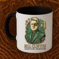 Bill Clinton Steam Punk Retro President Coffee Mug thumb 2