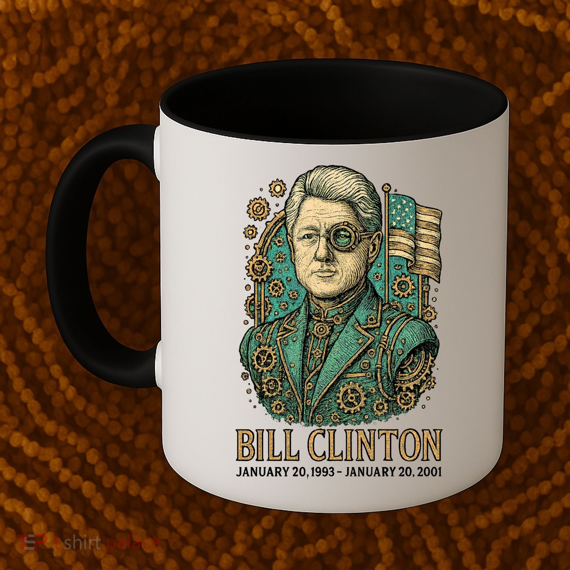 Bill Clinton Steam Punk Retro President Coffee Mug