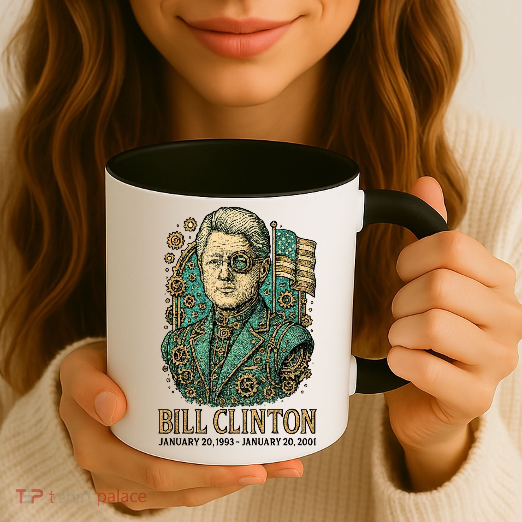 Bill Clinton Steam Punk Retro President Coffee Mug