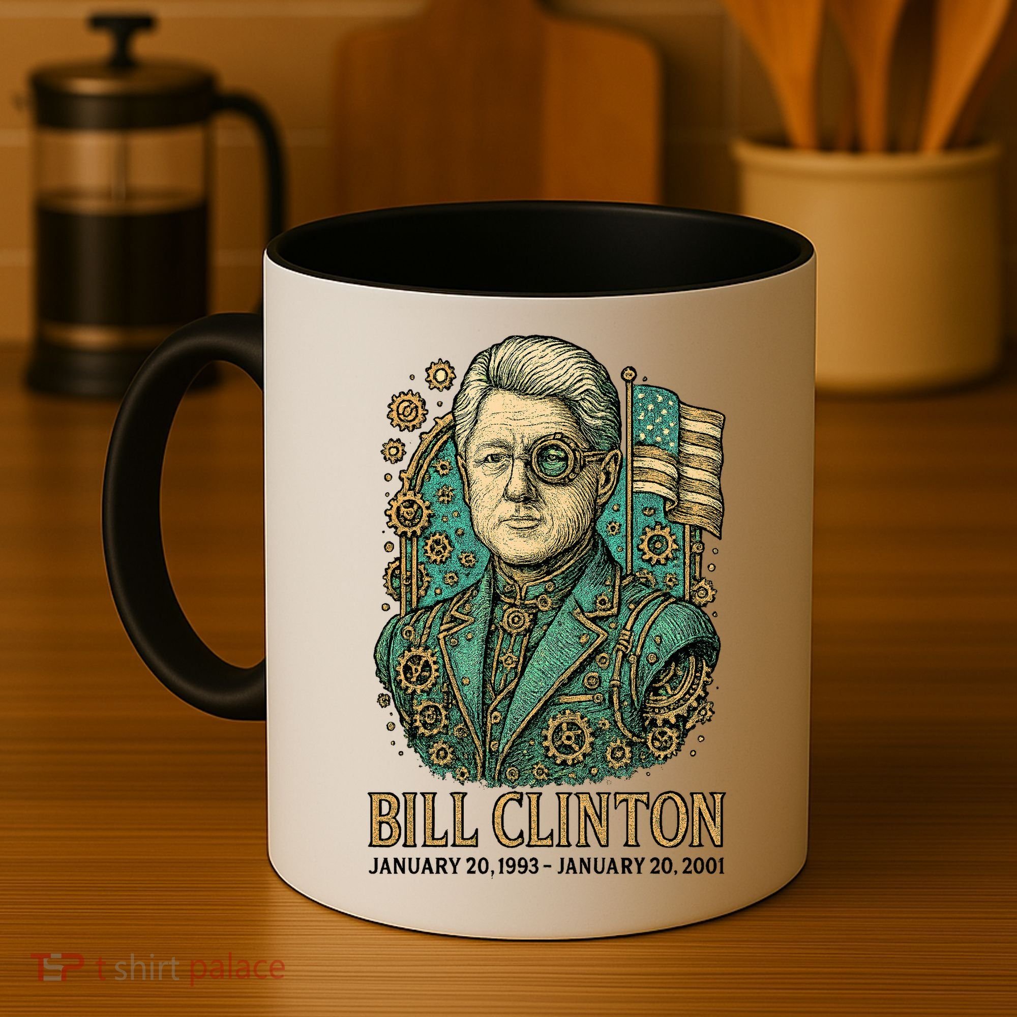 Bill Clinton Steam Punk Retro President Coffee Mug