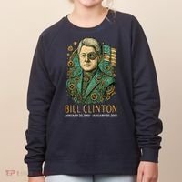 Bill Clinton Steam Punk Retro President Women's Sweatshirt thumb 0