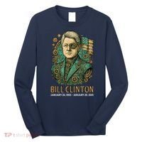 Bill Clinton Steam Punk Retro President Long Sleeve Shirt thumb 0
