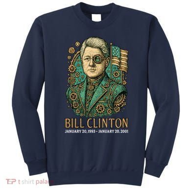 Bill Clinton Steam Punk Retro President Sweatshirt