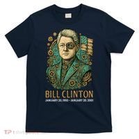 Bill Clinton Steam Punk Retro President T-Shirt thumb 0