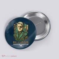 Bill Clinton Steam Punk Retro President Button thumb 0