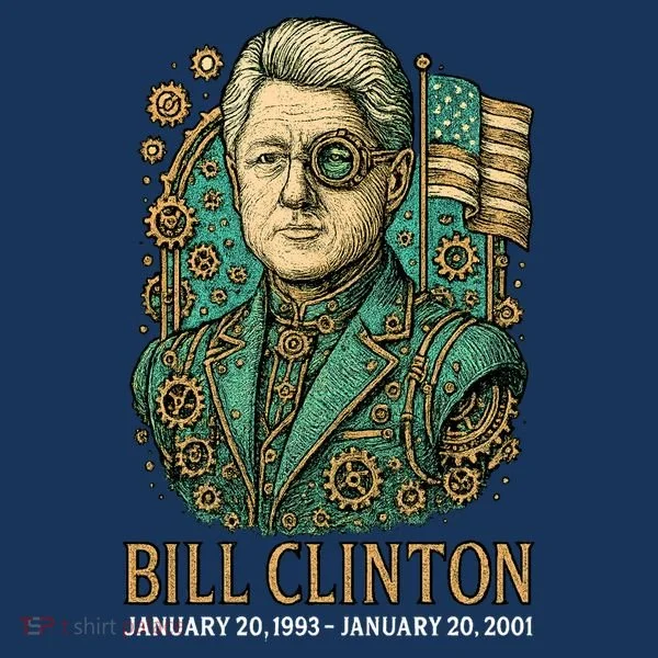Bill Clinton Steam Punk Retro President Bucket Hat