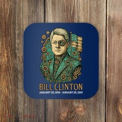 Bill Clinton Steam Punk Retro President Coaster