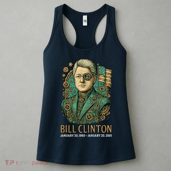 Bill Clinton Steam Punk Retro President Women's Tank Top