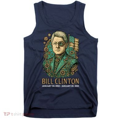 Bill Clinton Steam Punk Retro President Tank Top