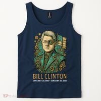 Bill Clinton Steam Punk Retro President Tank Top thumb 2
