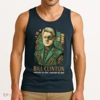 Bill Clinton Steam Punk Retro President Tank Top thumb 3