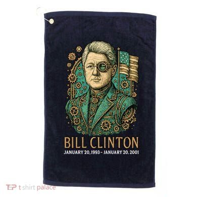 Bill Clinton Steam Punk Retro President Golf Towel