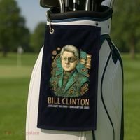 Bill Clinton Steam Punk Retro President Golf Towel thumb 2