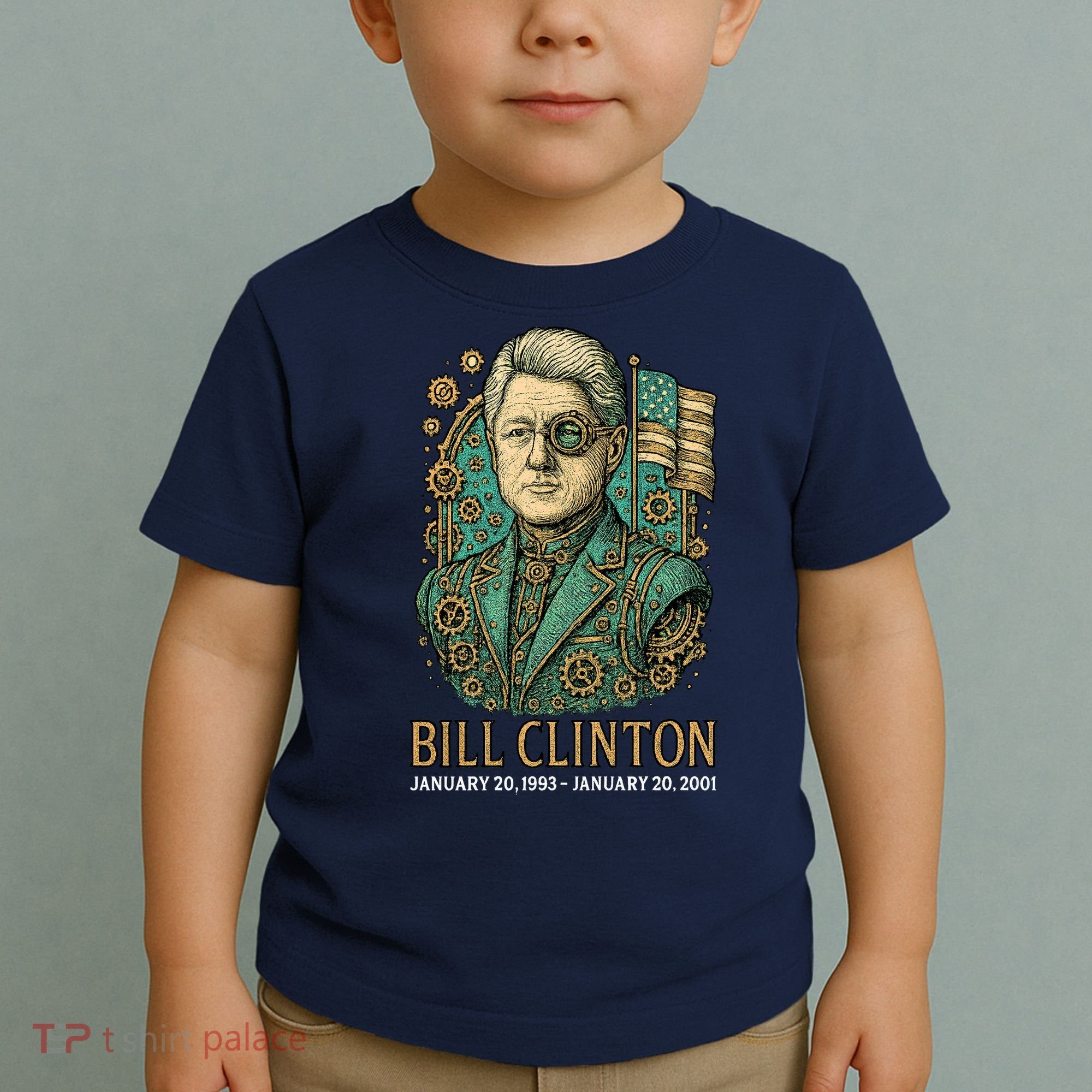 Bill Clinton Steam Punk Retro President Toddler T-Shirt