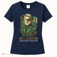 Bill Clinton Steam Punk Retro President Women's T-Shirt thumb 0